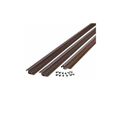 M-D Building Products M-D Compression Weatherstrip W/Aluminum Stop, 44804, Bronze, 36" x 84" 44804